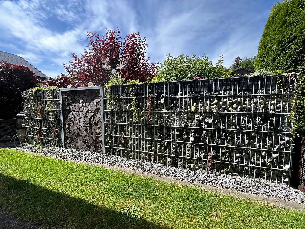 Paravents: Gabione Sichtschutz Steinmauer – D'occasion à Halden par asc_svq6 4
