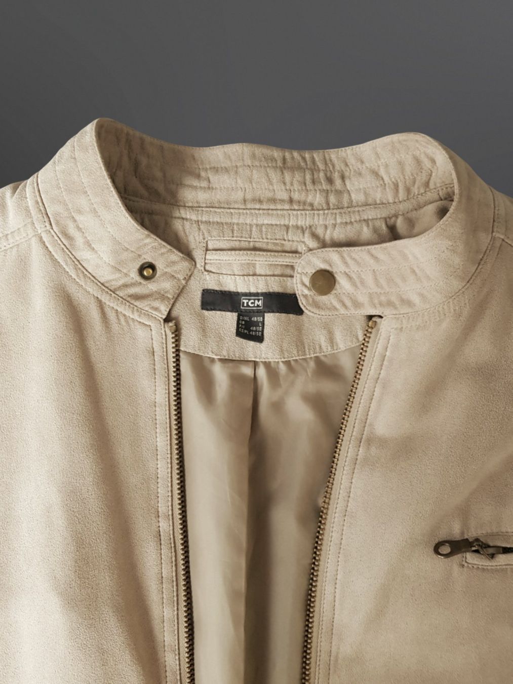 Jacken: TCM Herren Jacke Gr. L Wildlederoptik beige – Gebraucht aus Suhr von Restwert_Suhr 2