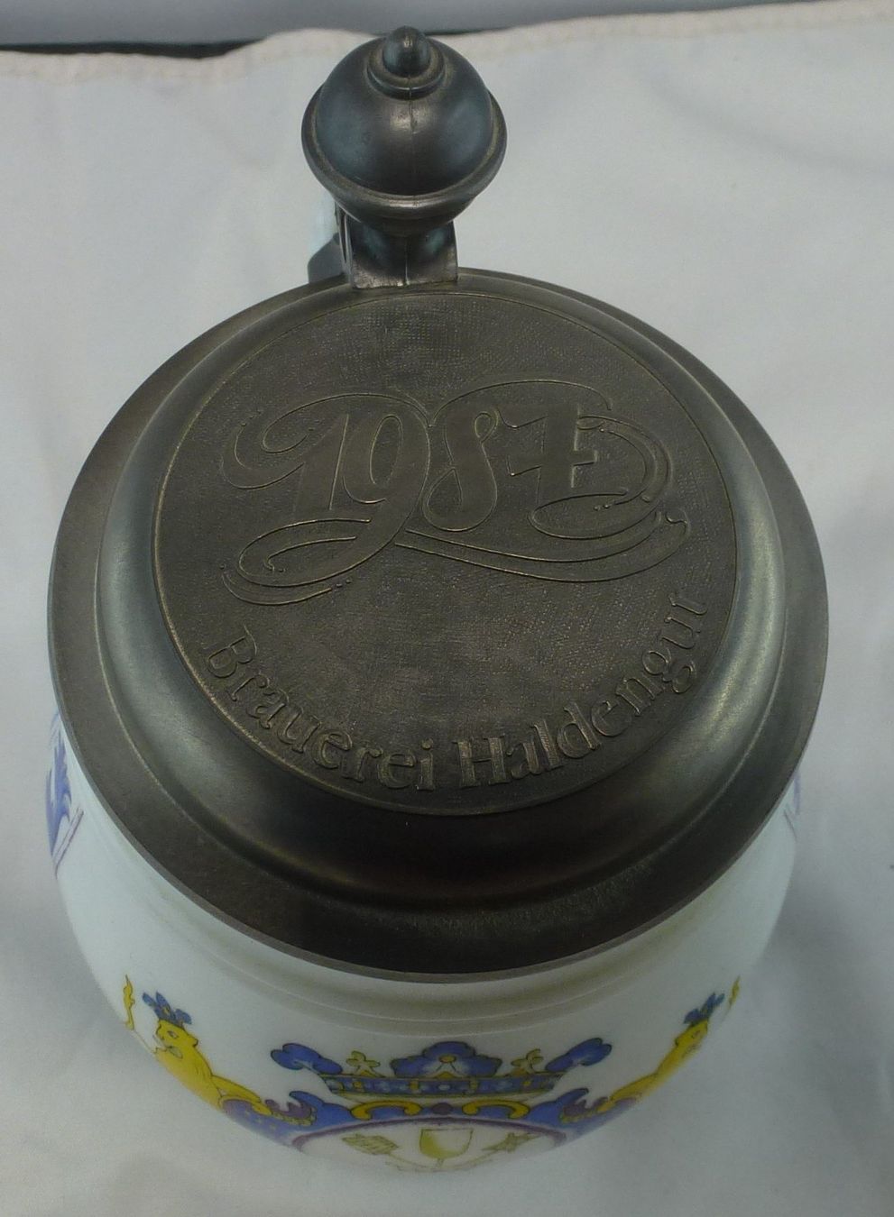 Gläser: Bier-Humpen Haldengut 1987 (Nr.2) – Gebraucht aus Murgenthal von B.StM 5