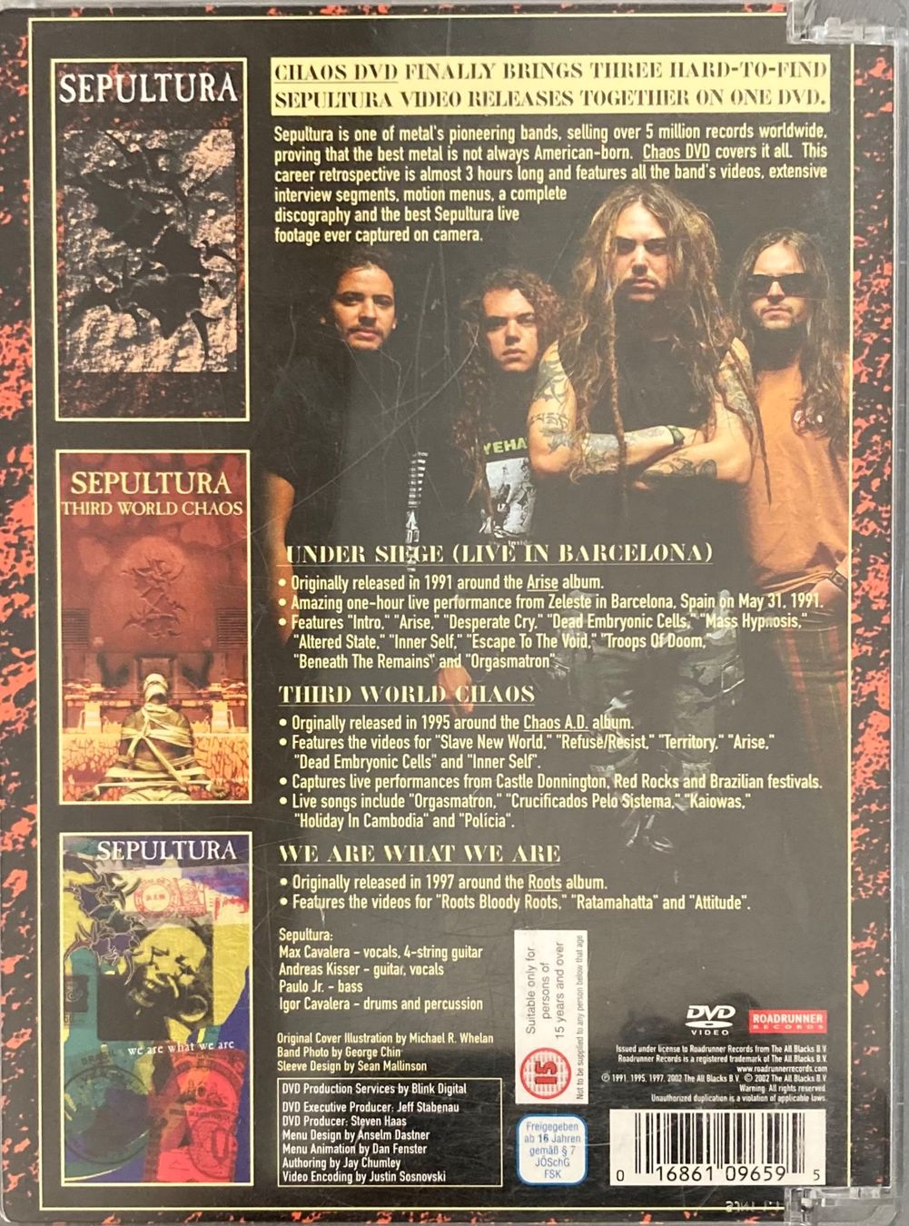 Alle DVDs: SEPULTURA - CHAOS DVD – Gebraucht aus Poliez-Pittet von Newtown-Records 1