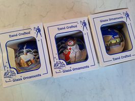 3 STK WEIHNACHTSBAUMKUGELN - CHRISTBAUMKUGELN