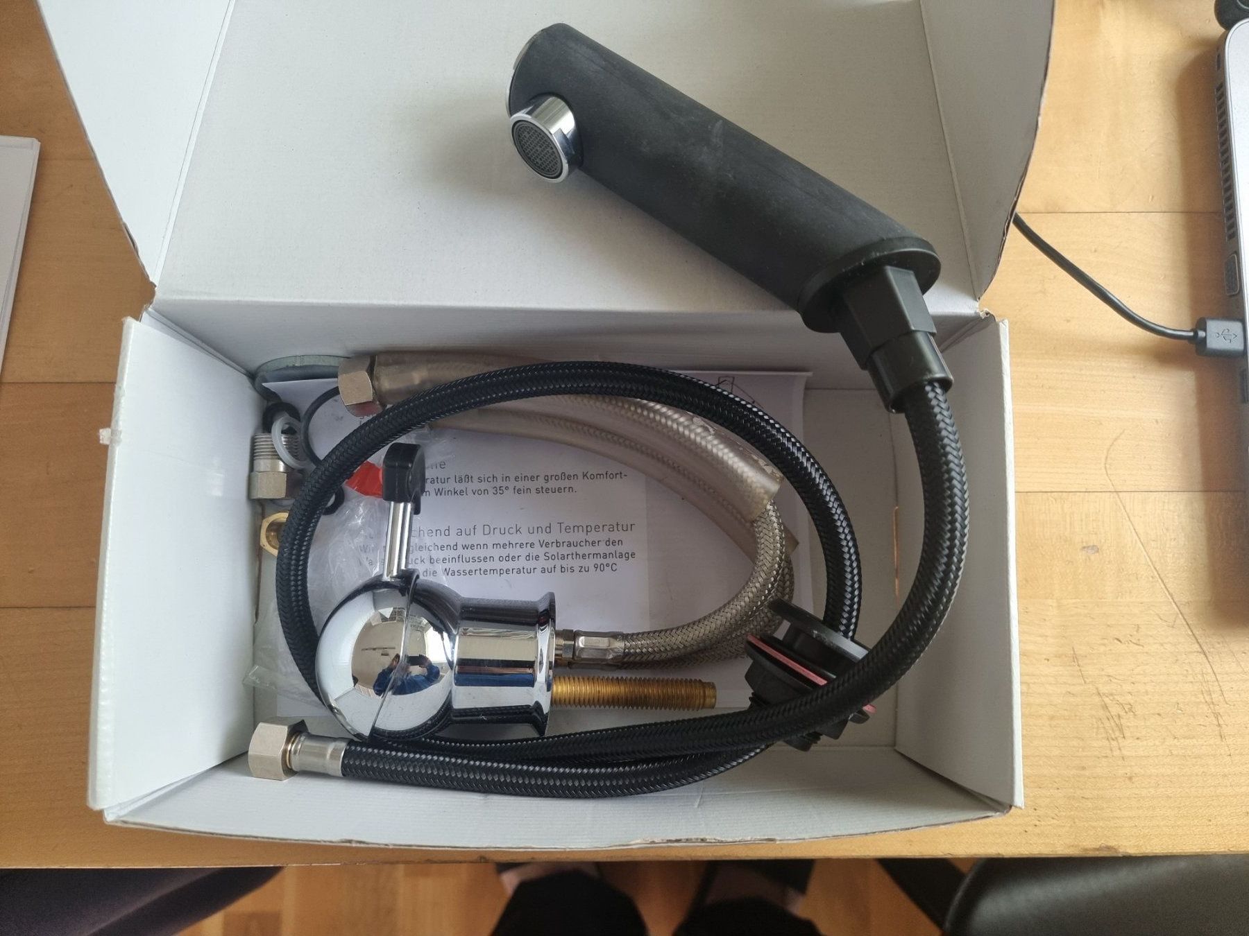 Rubinetteria: Jobst AquaPLUS thermo, Friseur-Einhandmischbatterie – Nuovo (secondo la descrizione) da Wila venduto da Datalog 3