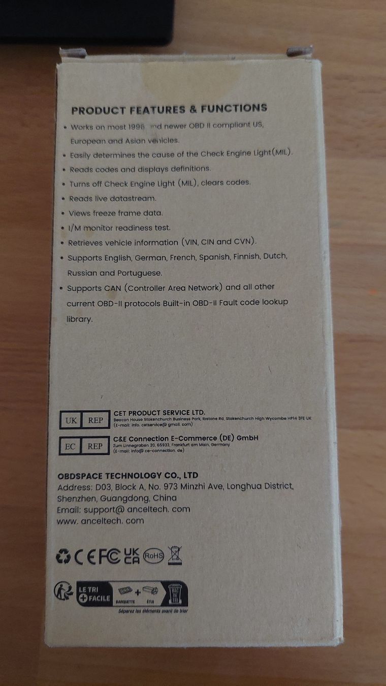 Messen: Diagnosegerät Ancel AD310 OBD2 EOBD Code Reader  – Neu (gemäss Beschreibung) aus Basel von Jonny.44 1