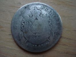 (Silver)  1 Franc 1861  France