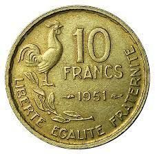 Tutti le monete: 10 Franc Frankreich 1951 – Usato da Kriens venduto da TSCH1