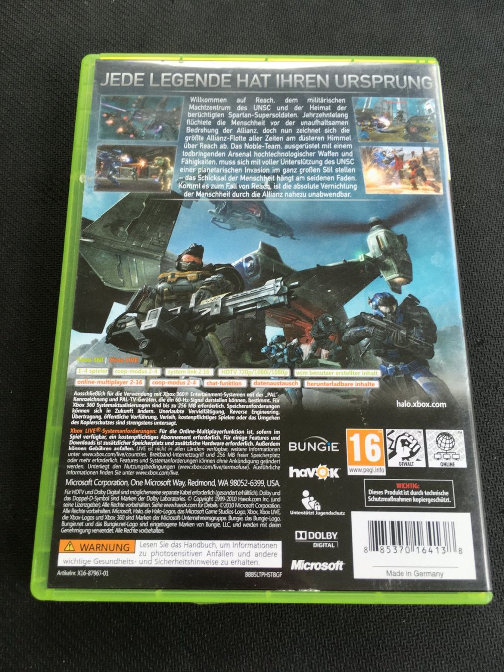 Microsoft Giochi: Halo Reach - Xbox 360 – Usato da St.Gallen venduto da sjosjo 1