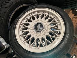 1 Satz Golf 1 Felgen BBS - 1 Felge hat einen Schlag !