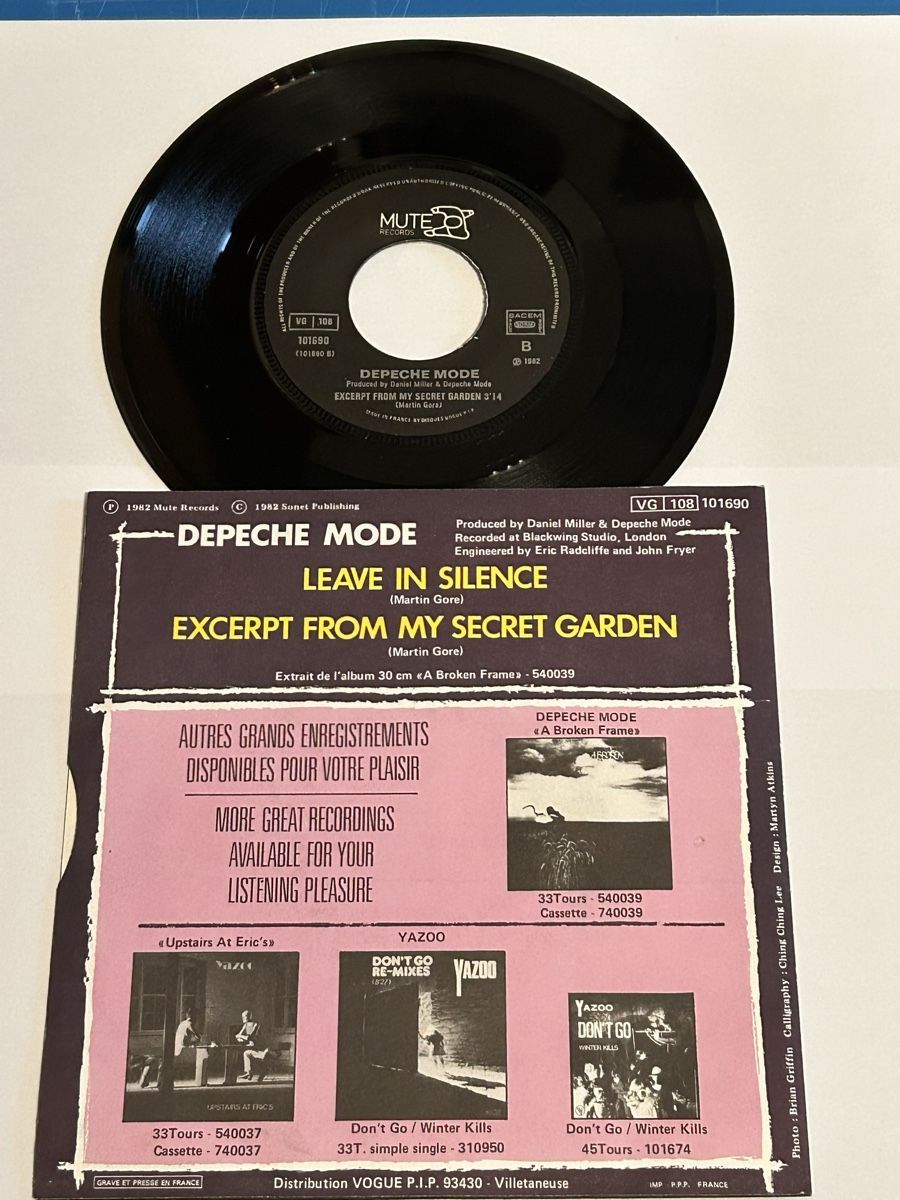 Schallplatten: Depeche Mode. 1982. Leave In Silence – Gebraucht aus Faulensee von Mizuno06 1