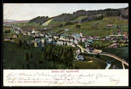 AK Bühler /Appenzell, Ortsansicht mit Kirche und Brücke