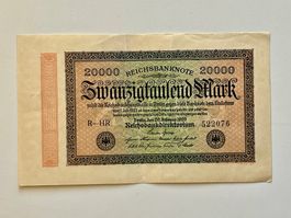 Reichsbanknote 20000 Mark 1923 - Historisch!