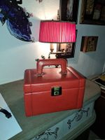 Rote Vintage Schmuckkassette mit Schubladen & Spiegel!Retro