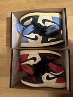 2x Nike Air Jordan 1 Retro High OG Bred Toe & Obsidian