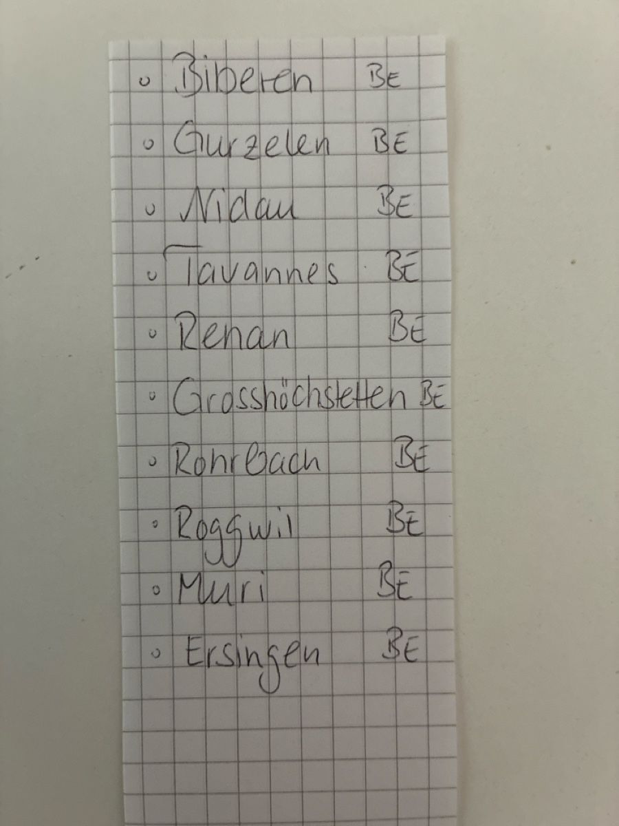 Cartoline postali: 10 Ansichtskarten Schweiz diverse Flugaufnahmen Kt. Bern 2 – Usato da Oftringen venduto da Cla.vD.74 2