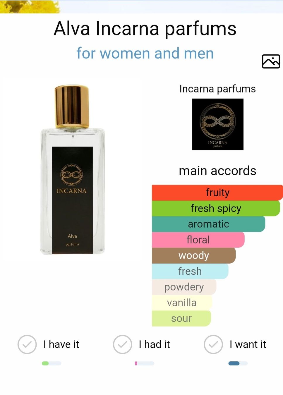 Parfum & Eau de Toilette: Profumo Incarna Alva-Fragranza Unisex – Gebraucht aus Langnau am Albis von dav_n72f