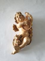Engel Figur, Wanddeko, Vintage Style, Goldfarben, Top!