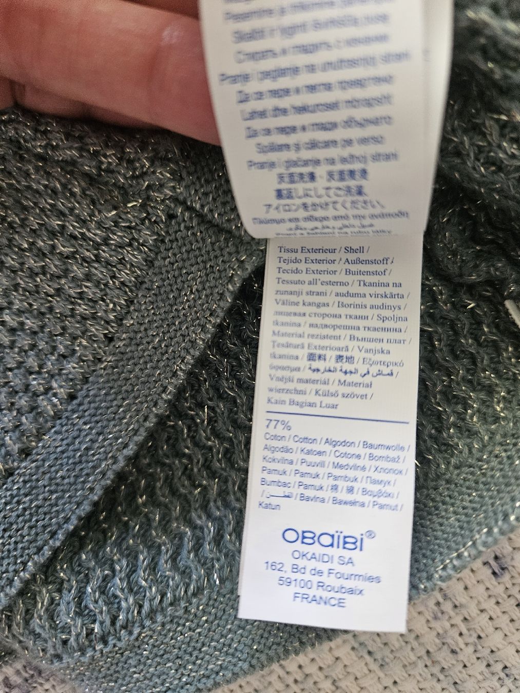 Okaidi Giacche & Cappotti: NEU Obibi Jacke Glitzer 80 – Nuovo e nell'imballaggio originale da Zürich venduto da Kris8050 7