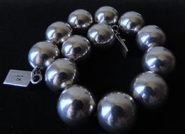 Silber 925 Kugel Armband 21 cm / 14 mm