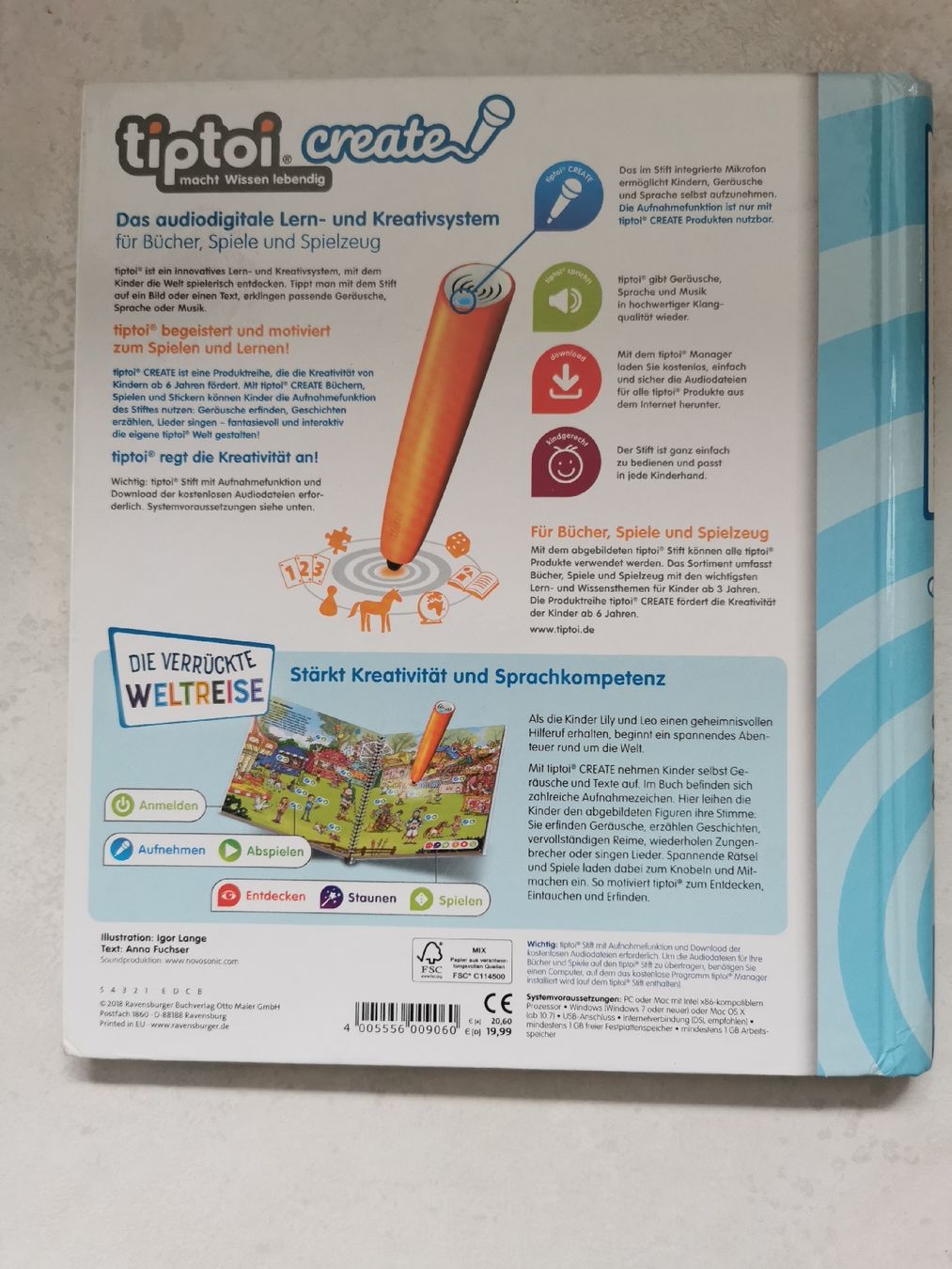 Libri: Tiptoi create - Die verrückte Weltreise – Usato da Brunnen venduto da JJaime 2
