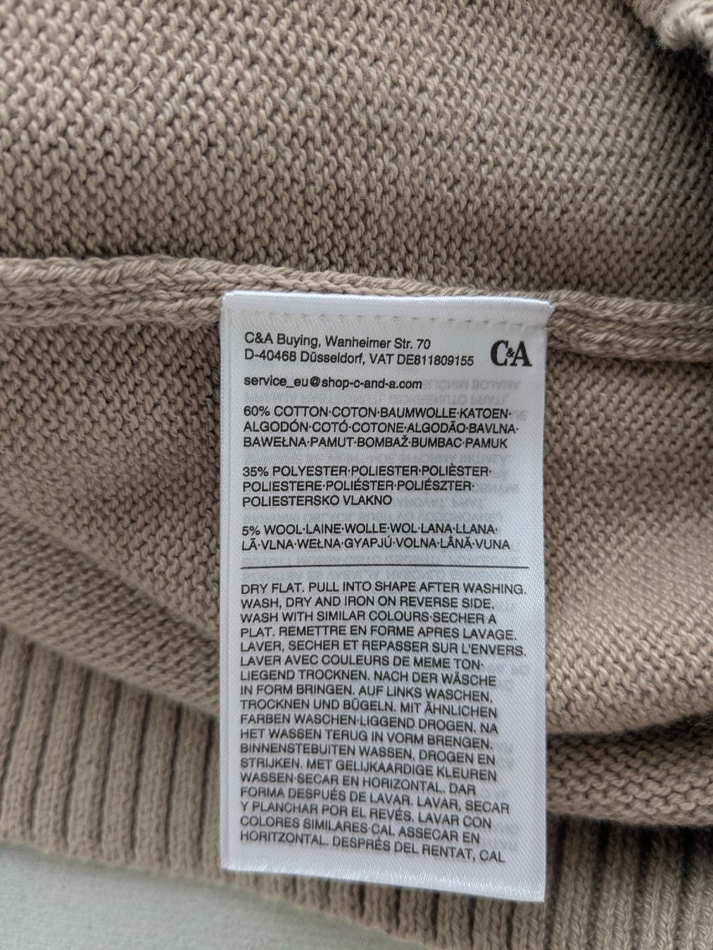 C&A Maglioni & Felpe: Kapuzenpullover C&A beige Strick Grösse L/XL  oversize  – Nuovo (secondo la descrizione) da Rorschach venduto da olg_5qq2 4