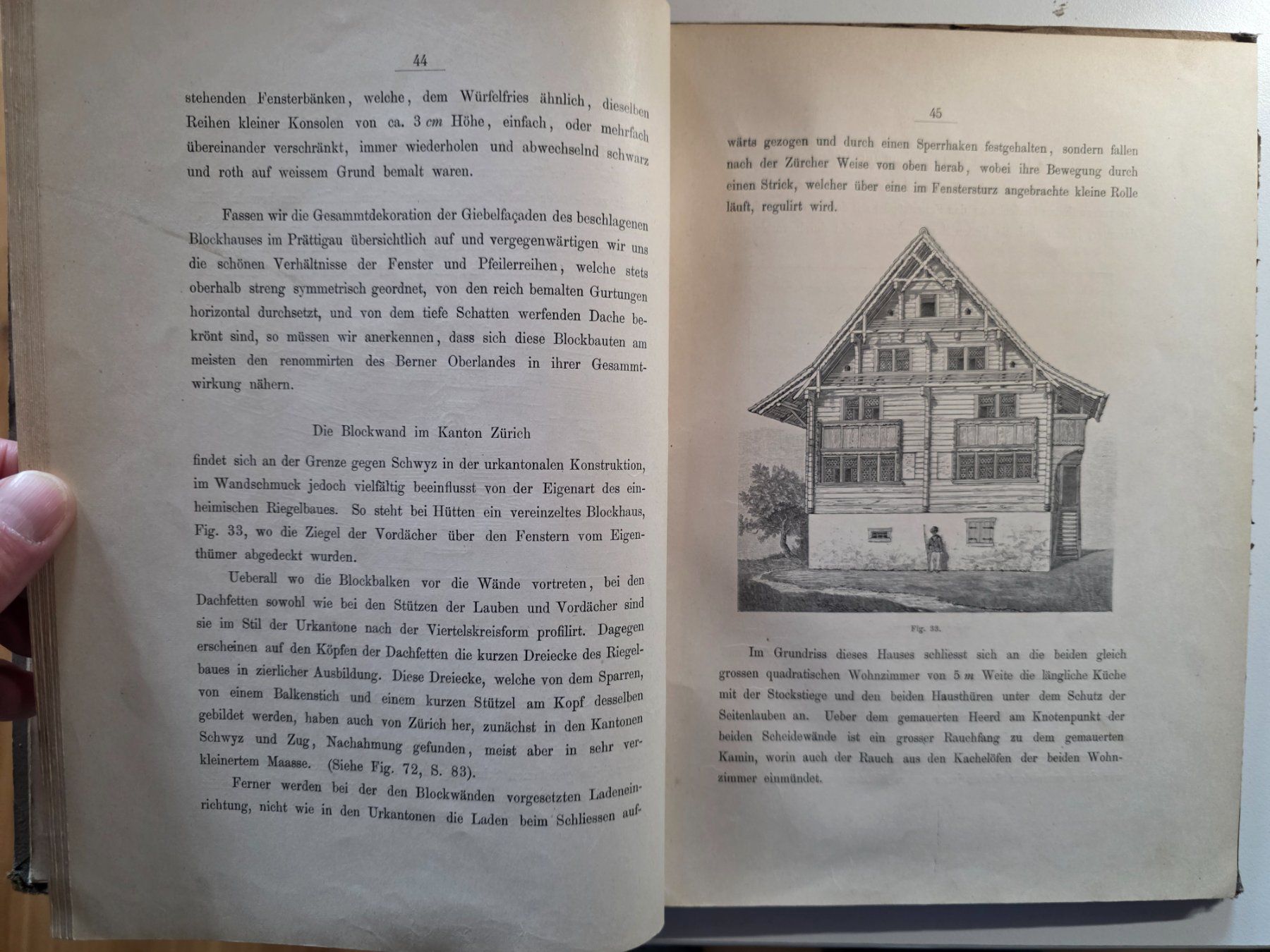 Libri: Holz Architectur der Schweiz - 1885 - E. G. Gladbach – Usato da Walterswil BE venduto da Lonitti 2
