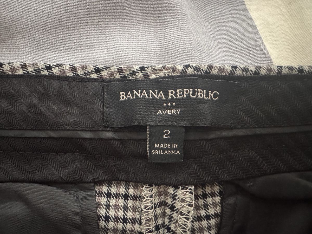 Banana Republic Pantaloni: Banana Republic Avery Houndstooth Pants - Size 2 EU 34 – Nuovo (secondo la descrizione) da Zürich venduto da Tanja_G88 4