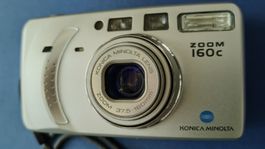 Konica Minolta Zoom 160c Analoge Kompaktkamera für 35mm Film