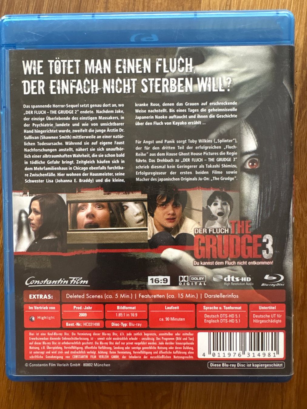 Alle DVDs: Der Fluch - The Grudge 3 (Blu-ray) – Gebraucht aus Liebefeld von pavax 1