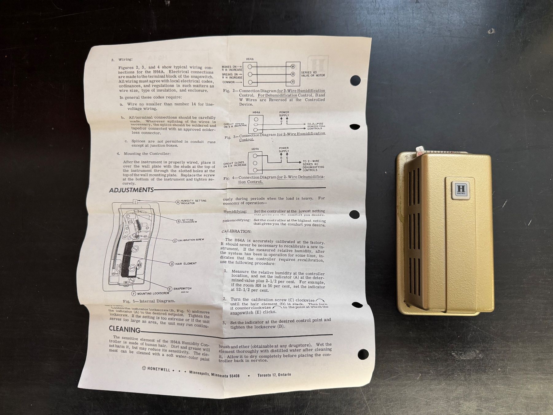 Honeywell Sistema di controllo: HONEYWELL Feuchtigkeitsregler humidity controller alt – Usato da Oberkulm venduto da Thomy9 2
