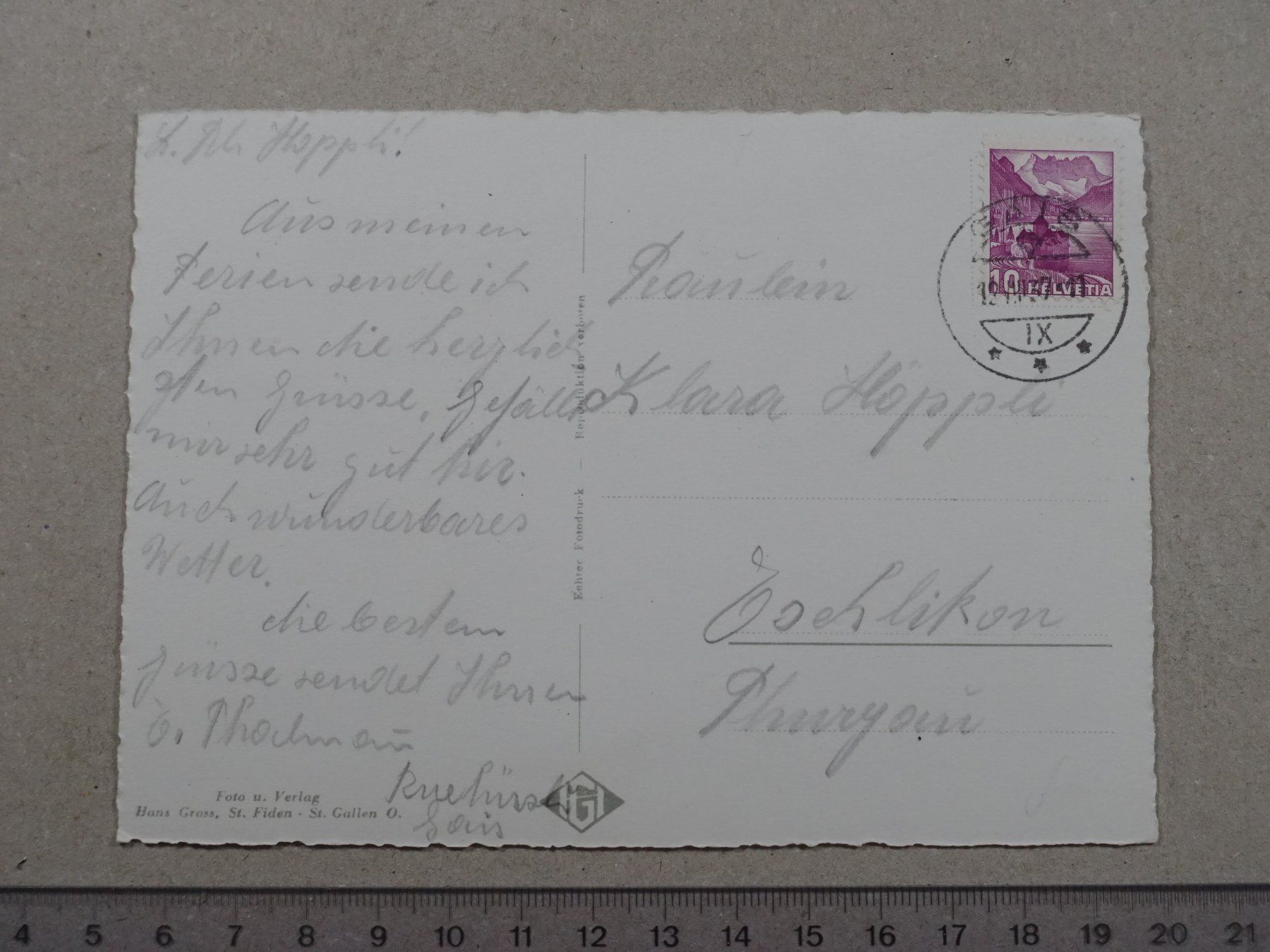 Cartes postales: Gais, Ruehüsli, 1937 – D'occasion à Lenzburg par fh1 1