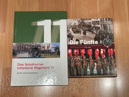 2 Bücher Solothurner Regiment 11+Division 5