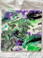 Acrylgemälde „Purple“ abstrakt 30x30 Einzelstück