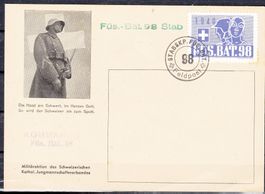 Militärpostkarte 2.Wk Mit Soldatenmarke