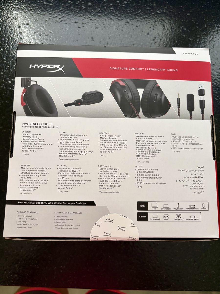Hyperx Casques audio: HyperX Cloud III Gaming Headset neu und originalverpackt – Neuf avec emballage d'origine à Lufingen par Fluripondia 1