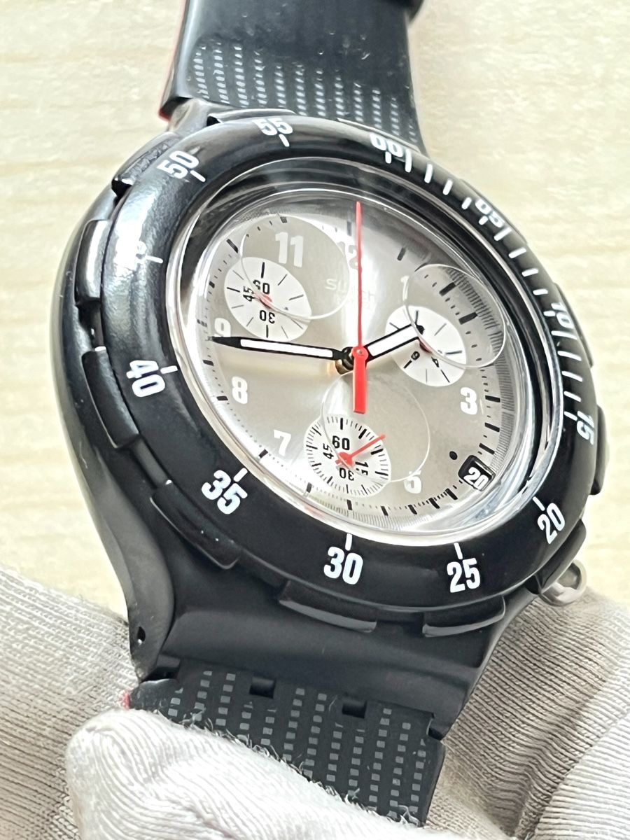 Swatch Montres: Swatch Chronograph Uhr schwarz  – D'occasion à Grenchen par chththl 2