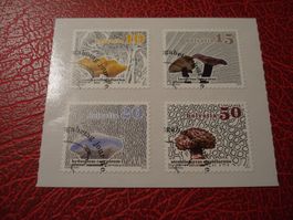 Satz Dauermarken Pilze, 2014, FDC + Lose ET-o