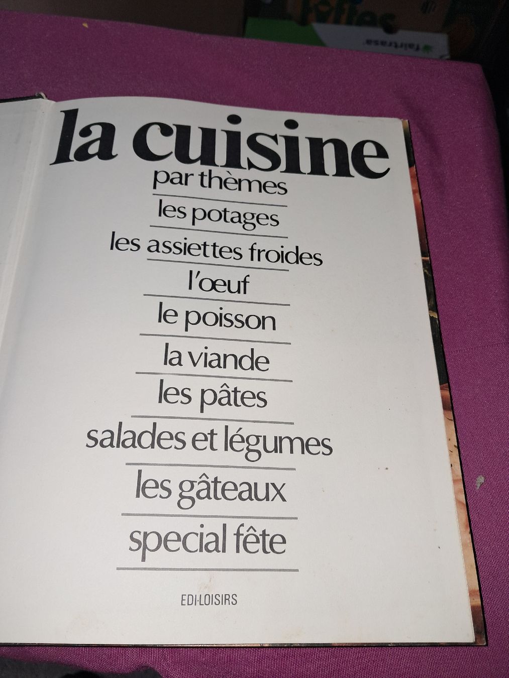 Libri: La cuisine par themes – Usato da Le locle venduto da juliensaran 3