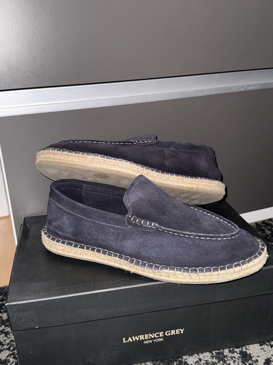 Herrenschuhe: Espadrilles Lawrence Grey Blau Wildleder Gr. 44 – Neu (gemäss Beschreibung) aus Schlieren von kle_dis