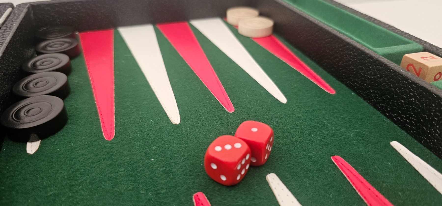 Giochi: Edles Backgammon Spiel in Lederkassette - Top Zustand – Usato da Pfäffikon ZH venduto da eric0113 5
