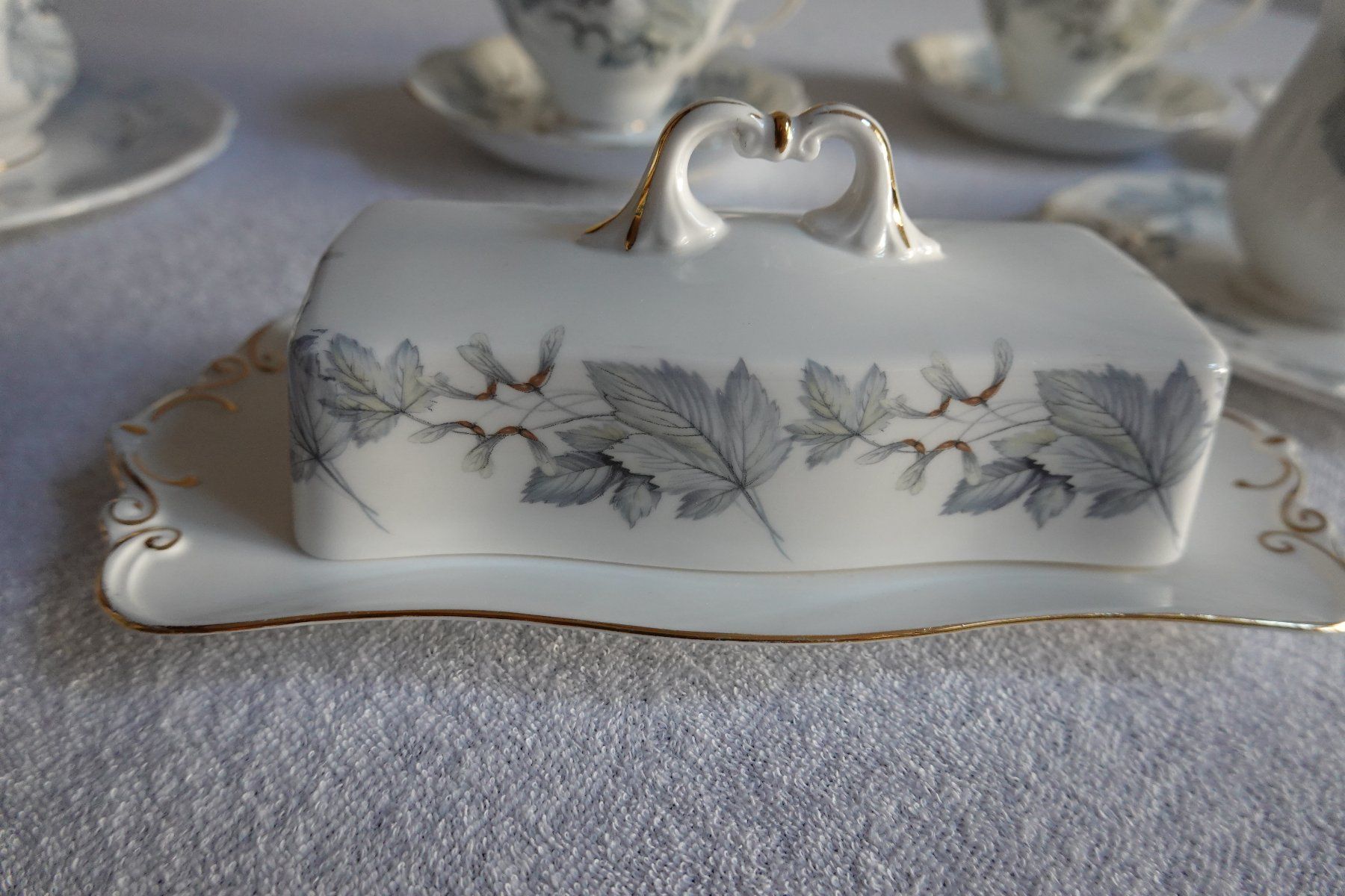 Royal Albert Set di piatti: Vintige Teeservice von Royal Albert "Silver Maple" – Usato da Horw venduto da Kiriku0 2