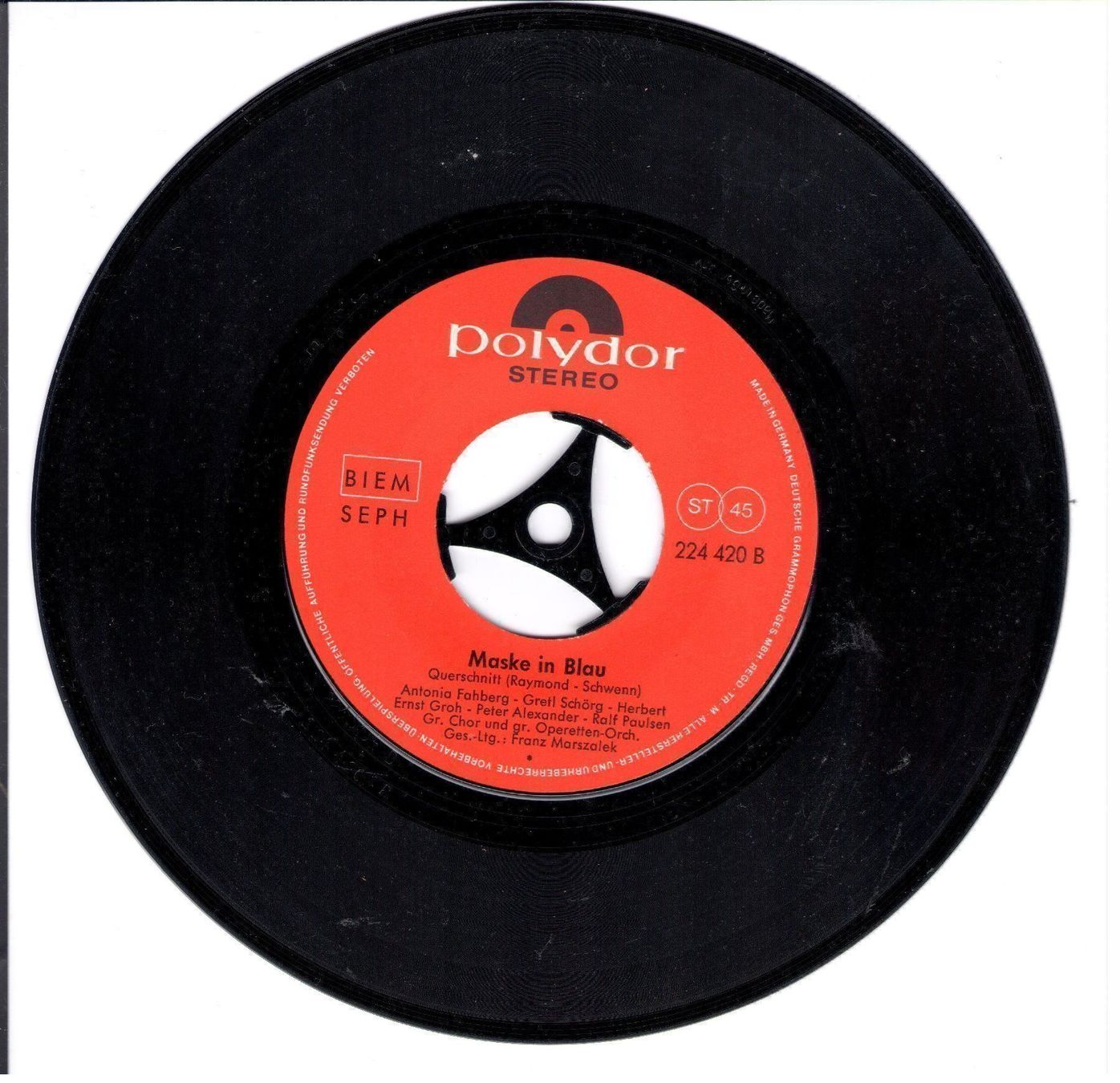 Dischi in vinile: Maske in blau – Usato da Goldach venduto da Pw1427 2