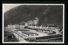 Andermatt, Kasernen aus der Vogelschau