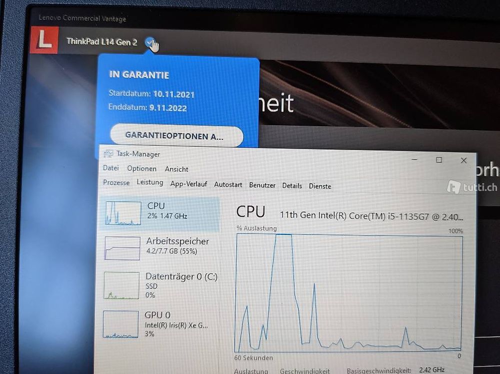 Lenovo ThinkPad L14 Gen 2 i5 8 GB 256 GB SSD Gratisversand 4