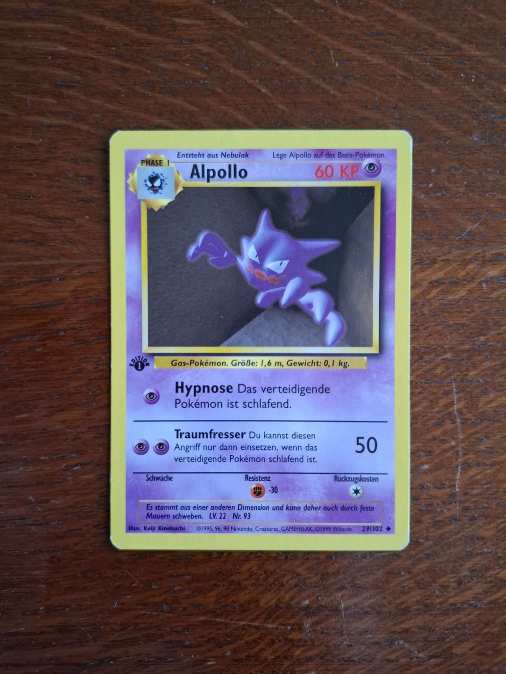 Pokémon Cartes à collectionner: Pokemon Alpollo Base Set 1st edition 29/102 DE – D'occasion à Giornico par ale_lc8k