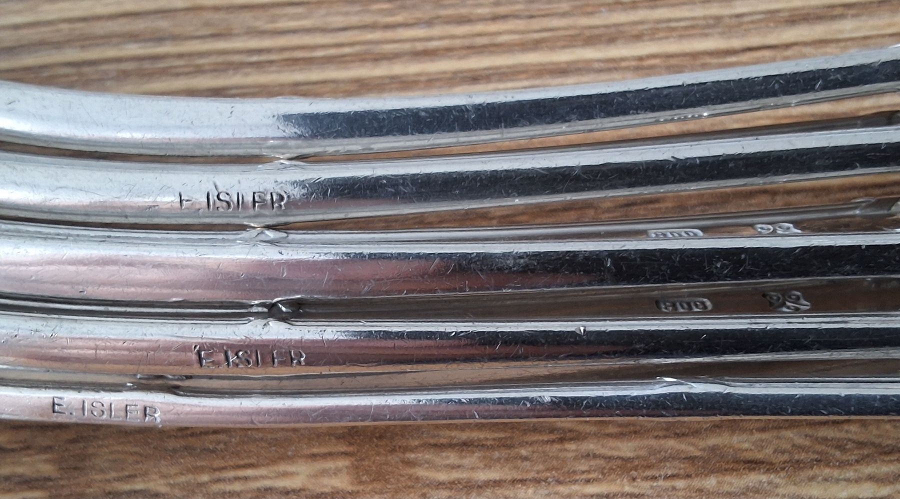 Jezler Löffel: 4 + 1 Löffel (Silber 800) JETZLER – Gebraucht aus Oftringen von Waltereg 5