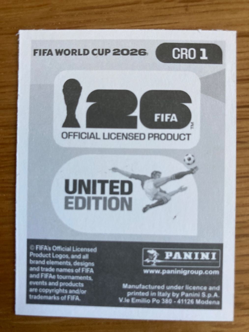 Panini Sammelbilder & Trading cards: WM Sticker CRO 1 – Neu (gemäss Beschreibung) aus Winterthur von Whitefish 1