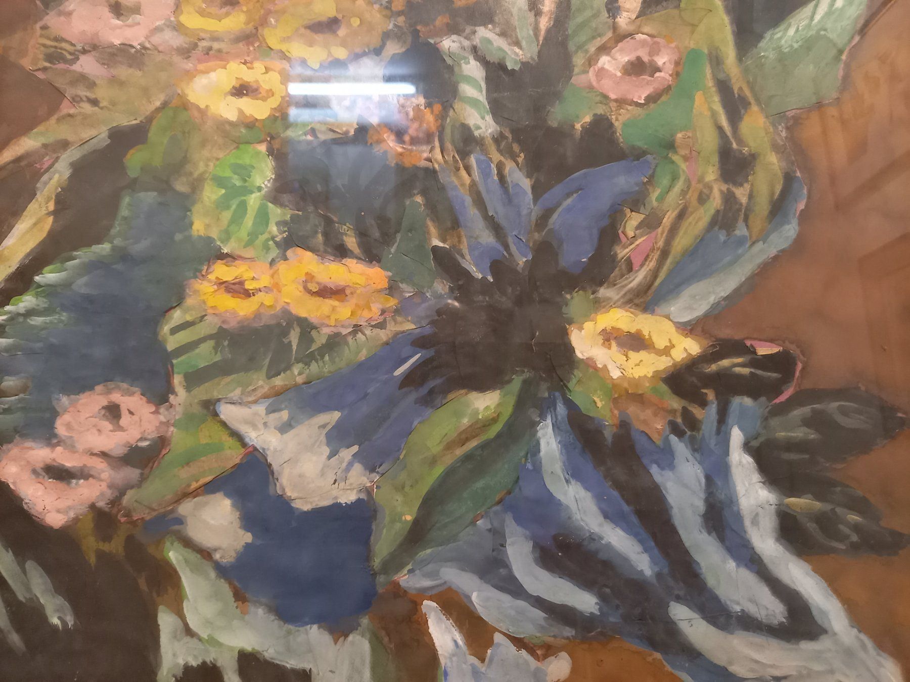 Dipinti: beau grand bouquet non signé – Usato da Lausanne venduto da leneko 2