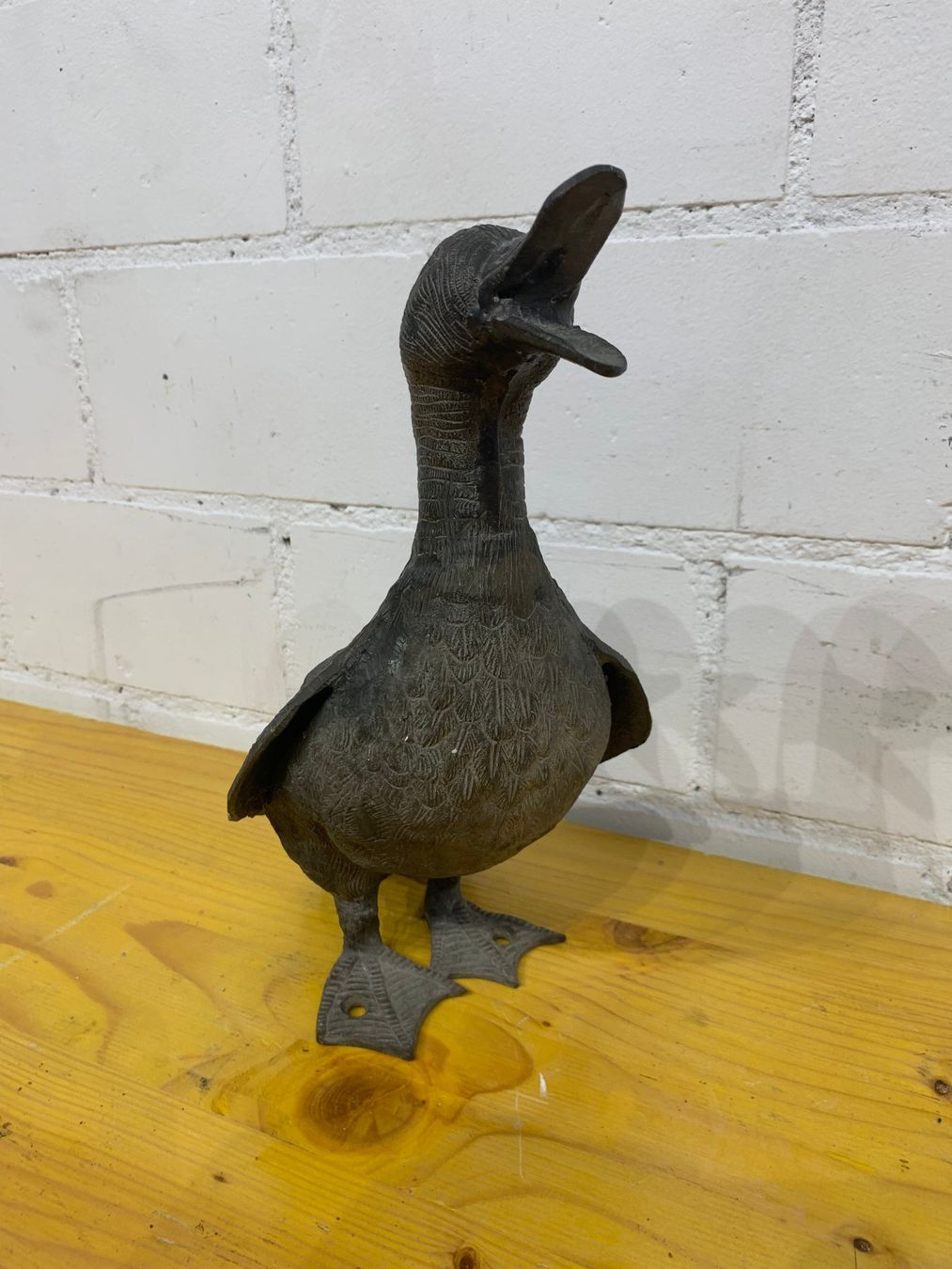 Sculture & Statue: Skulptur Gartendeko einer Ente oder Gans, wohl Bronze – Usato da Wallisellen venduto da zappenduster 2