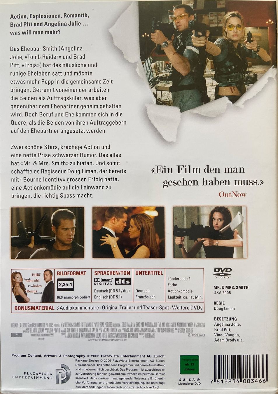 Tutti i DVDs: Mr. & Mrs. Smith – Usato da Widnau venduto da ama_7xzk 1