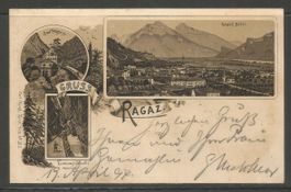 Carte P de 1897 ( Gruss aus Ragaz )