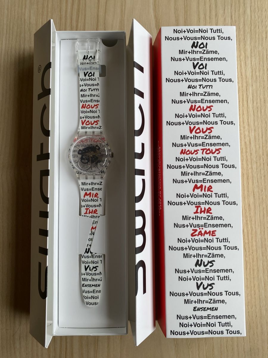Swatch Orologi: SWATCH Aktionärsuhr 2026 – Nuovo e nell'imballaggio originale da Jakobsbad venduto da Koelbenera 1